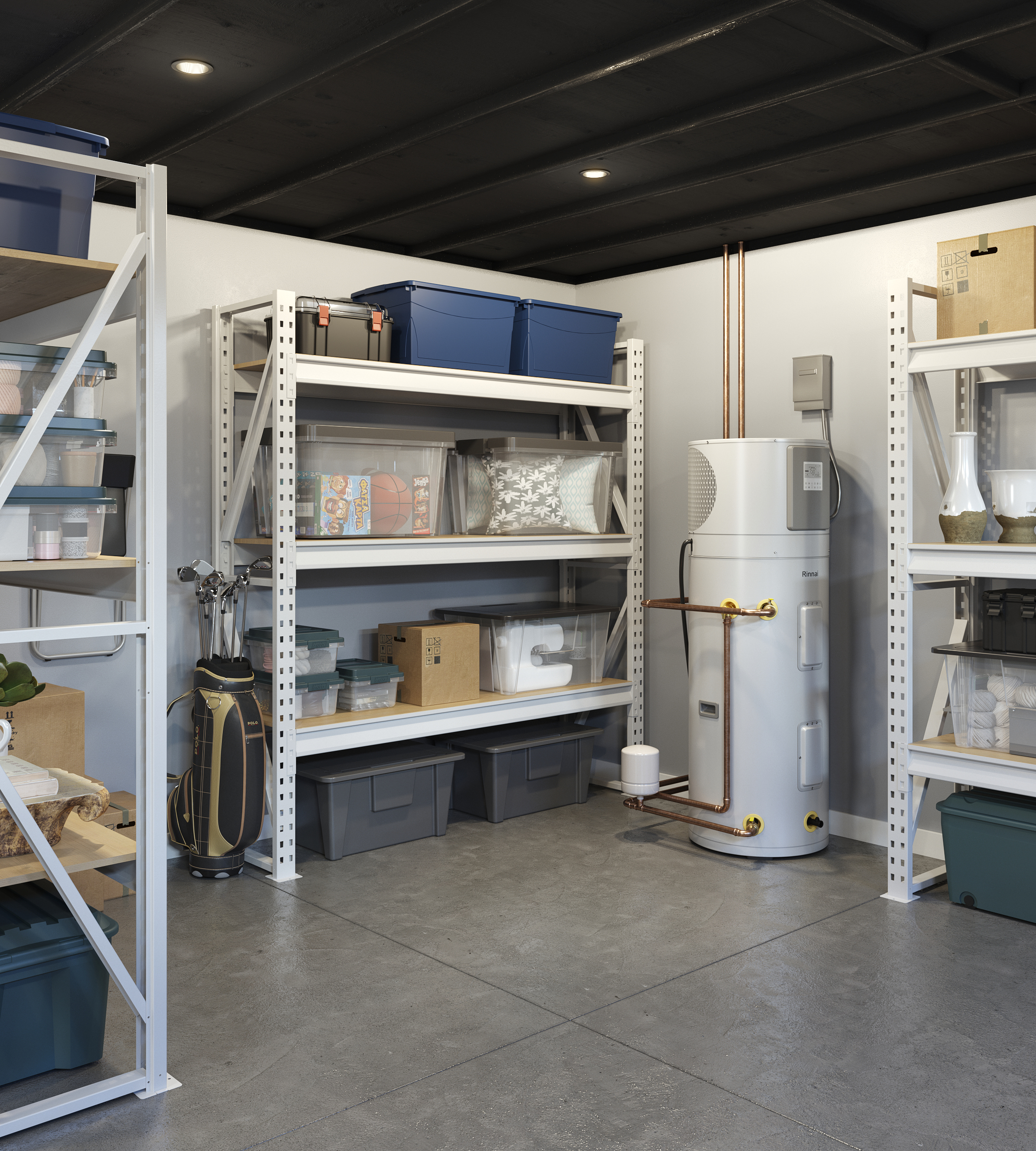 REHP in a storage area.